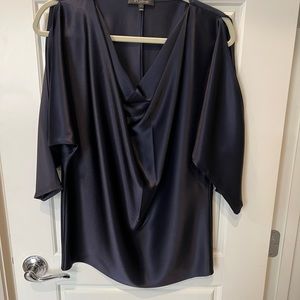 NWOT - St. John Draped Front Silk Blouse